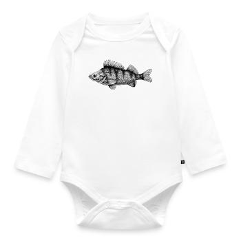 La perch - Body Bébé bio manches longues - blanc - Devant
