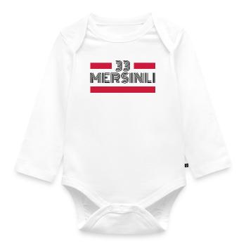 Mersin 33 Türkei Turkiye Geschenk Urlaub TR Türk - Baby Bio-Langarm-Body - Weiß - Vorne