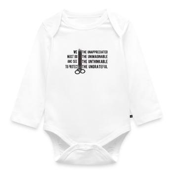 Prison Officer Prison Guard Judicial Guard - Organic Longsleeve Baby Bodysuit - white - Front