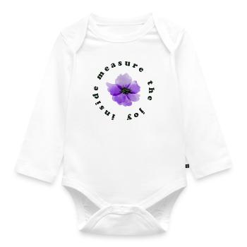 innerliche Freude - Baby Bio-Langarm-Body - Weiß - Vorne