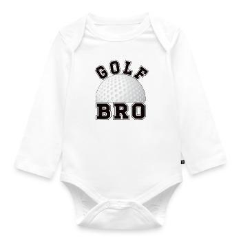 Fier golf frère du golfeur golfeur frère - Body Bébé bio manches longues - blanc - Devant
