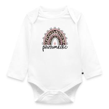 Notfallsanitäter Paramedic Rettungssanitäter - Baby Bio-Langarm-Body - Weiß - Vorne