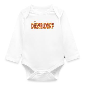 Düsseldorf - Baby Bio-Langarm-Body - Weiß - Vorne