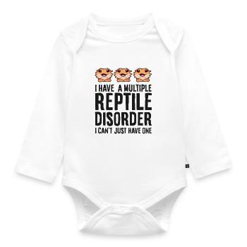 J’ai plusieurs maladies de reptiles, je peux - Body Bébé bio manches longues - blanc - Devant