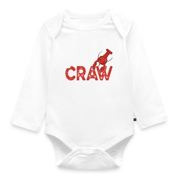 Who's Your Craw Daddy Funny Crawfish Crayfish - Baby Bio-Langarm-Body - Weiß - Vorne