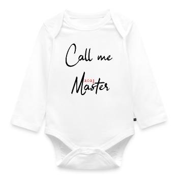 Master 2023 Graduation Graduation Uni - Organic Longsleeve Baby Bodysuit - white - Front