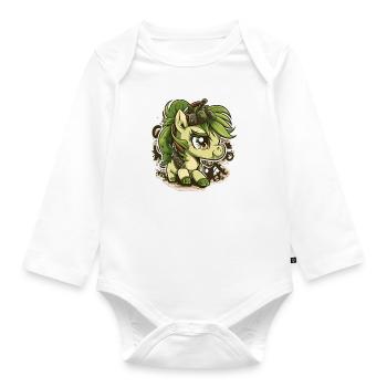 unicorn#elly - Organic Longsleeve Baby Bodysuit - white - Front