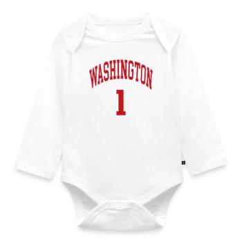 Washington 1 - Body Bébé bio manches longues - blanc - Devant