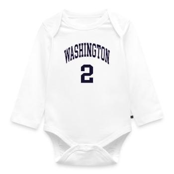 Washington 2 - Baby Bio-Langarm-Body - Weiß - Vorne