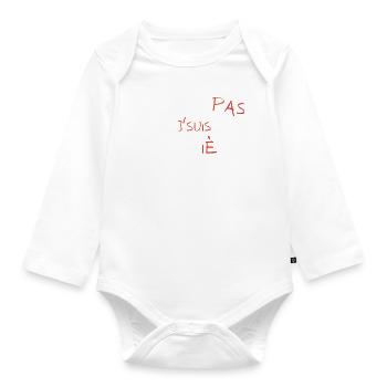 j'peux pas j'suis infirmière - Body Bébé bio manches longues - blanc - Devant