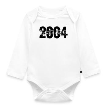 Limited Edition 2004 - Organic Longsleeve Baby Bodysuit - white - Front