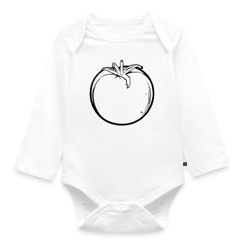 Tomato - Organic Longsleeve Baby Bodysuit - white - Front
