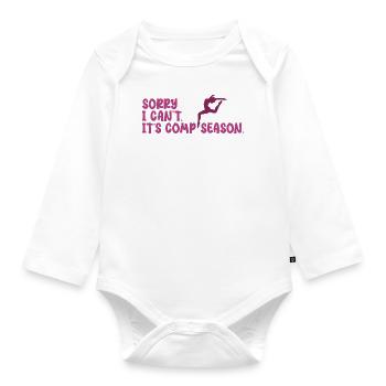 Tut mir leid, dass ich die Staffel nicht tanzen kann - Baby Bio-Langarm-Body - Weiß - Vorne