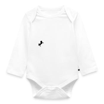 Reiter - Baby Bio-Langarm-Body - Weiß - Vorne