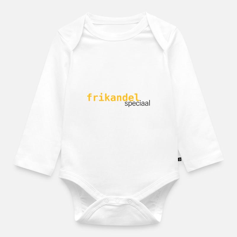 Frikandel speciaal - Organic Longsleeve Baby Bodysuit - white
