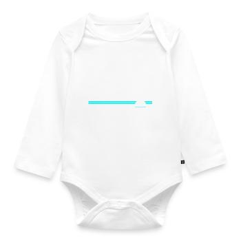 racer - Organic Longsleeve Baby Bodysuit - white - Front