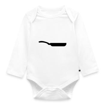 Pan Icon - Organic Longsleeve Baby Bodysuit - white - Front