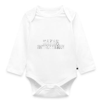 Katar boykottieren Boykott Geschenk - Baby Bio-Langarm-Body - Weiß - Vorne