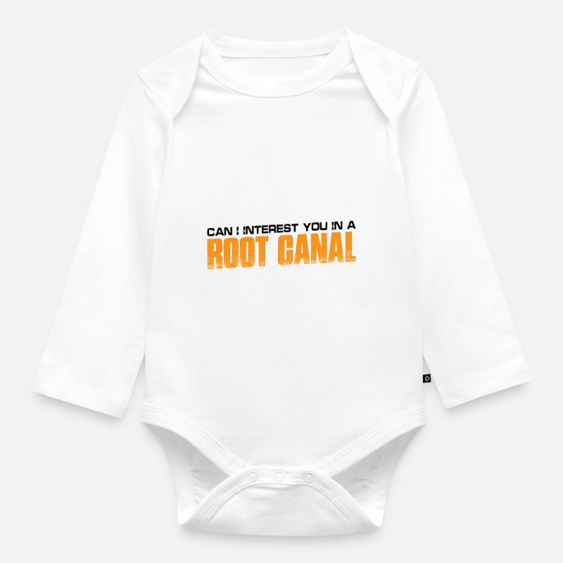 Puis-je vous intéresser à A Root Canal 4 - Body Bébé bio manches longues - blanc