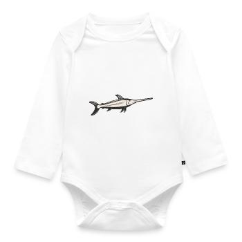Meerestiere - Baby Bio-Langarm-Body - Weiß - Vorne