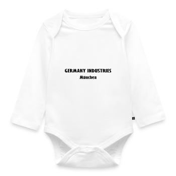 Deutschland Industrie München - Baby Bio-Langarm-Body - Weiß - Vorne