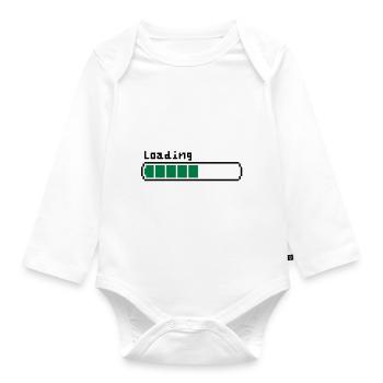 Loading - Baby Bio-Langarm-Body - Weiß - Vorne