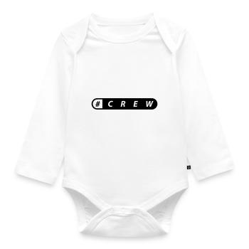 crew - Baby Bio-Langarm-Body - Weiß - Vorne