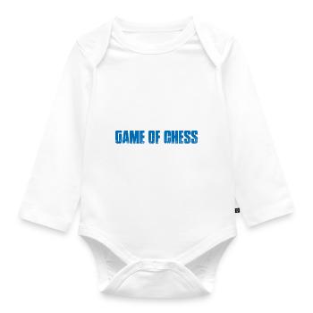 Life Is Like A Game Of Chess, I Suck At Chess 4 - Baby Bio-Langarm-Body - Weiß - Vorne