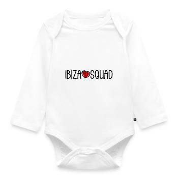 Ibiza Squad - Baby Bio-Langarm-Body - Weiß - Vorne