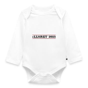 Lloret De Mar 2023 - Organic Longsleeve Baby Bodysuit - white - Front