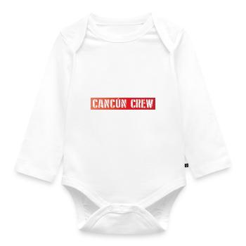Cancun Crew - Baby Bio-Langarm-Body - Weiß - Vorne
