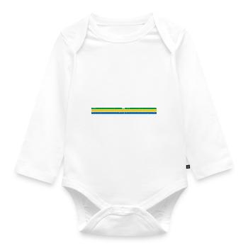Vintage Brasília Brasil - Show Your Roots, - Organic Longsleeve Baby Bodysuit - white - Front