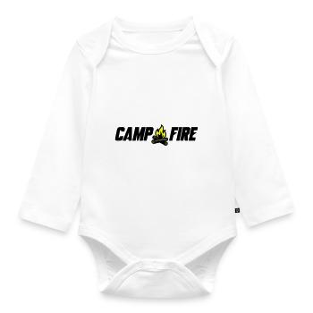 Campfire - Organic Longsleeve Baby Bodysuit - white - Front