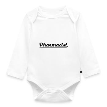 pharmacist - Organic Longsleeve Baby Bodysuit - white - Front