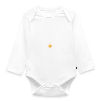 Not Grandpa's Favorite Grandchild grandkid - Organic Longsleeve Baby Bodysuit - white - Front