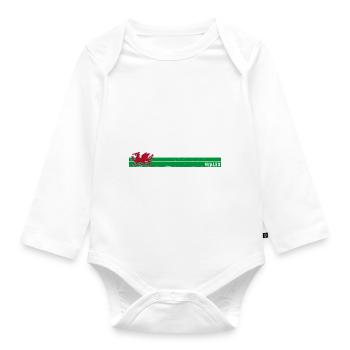 Cardiff Wales Vibrant City and Cultural Heritage - Organic Longsleeve Baby Bodysuit - white - Front
