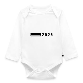 Élément 2025 - Body Bébé bio manches longues - blanc - Devant