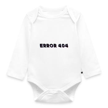 internet error 404 - Internet Erreur 404 - Body Bébé bio manches longues - blanc - Devant