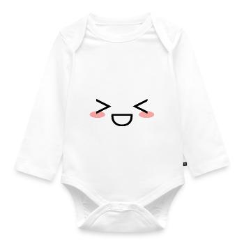 Kawaii - Body Bébé bio manches longues - blanc - Devant