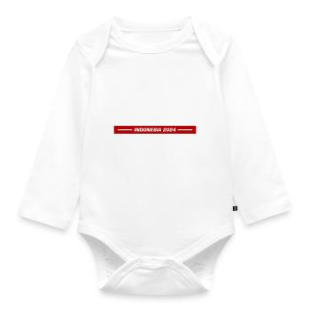Indonesia 2024 - Baby Bio-Langarm-Body - Weiß - Vorne