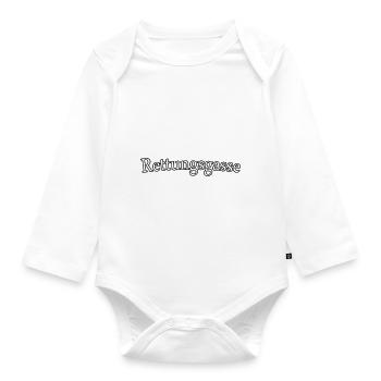 Emergency Lane - Organic Longsleeve Baby Bodysuit - white - Front