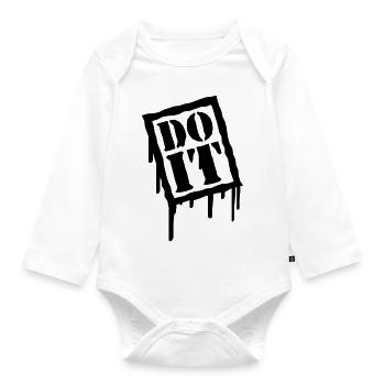 Do It - Baby Bio-Langarm-Body - Weiß - Vorne