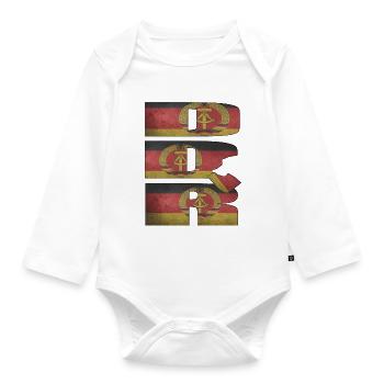 GDR - Organic Longsleeve Baby Bodysuit - white - Front