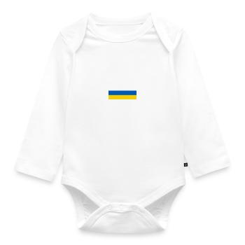 Free ukraine - Body Bébé bio manches longues - blanc - Devant