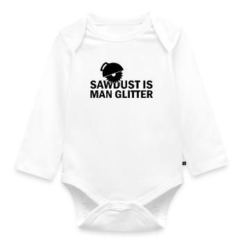 Crafter, Engineer Apprentice Woodworker Carpenter - Organic Longsleeve Baby Bodysuit - white - Front