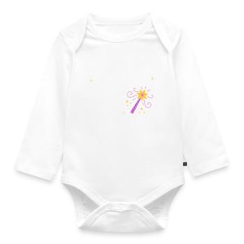 Trust Me I'm A Magician Funny Wizzard Magic Show - Organic Longsleeve Baby Bodysuit - white - Front