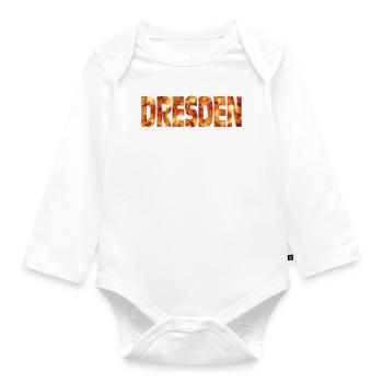 Dresde - Body Bébé bio manches longues - blanc - Devant