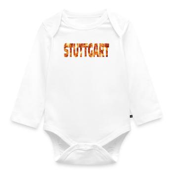 Stuttgart - Organic Longsleeve Baby Bodysuit - white - Front