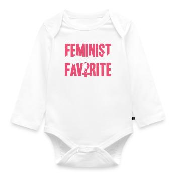Gender equality Gender equality - Organic Longsleeve Baby Bodysuit - white - Front