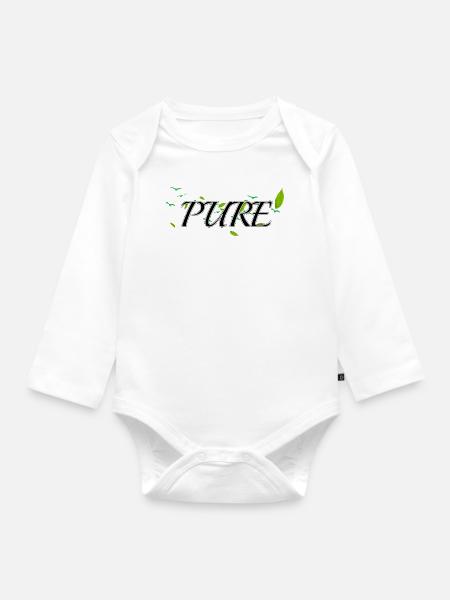 REINES BLK - Baby Bio-Langarm-Body - Weiß